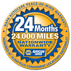 NAPA Auto Care Center Nationwide Peace of Mind® Warranty.